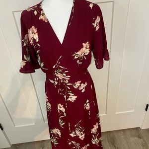Beautiful ladies long wrap dress